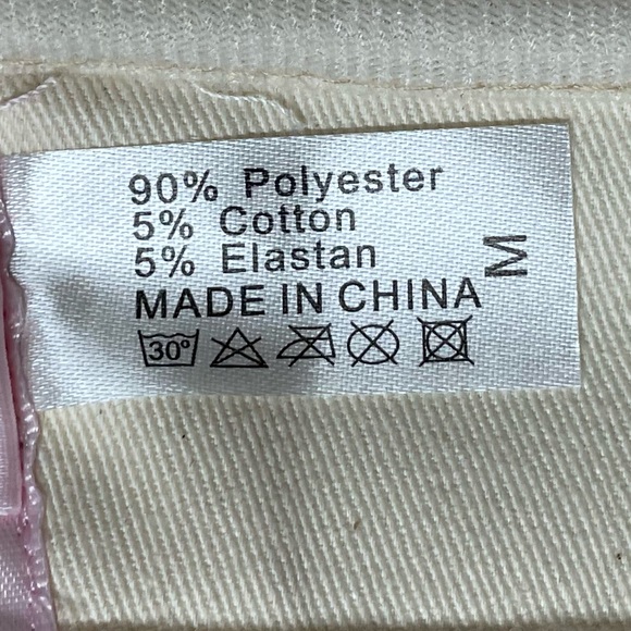 Women size M pink and white camisole - Picture 6 of 8